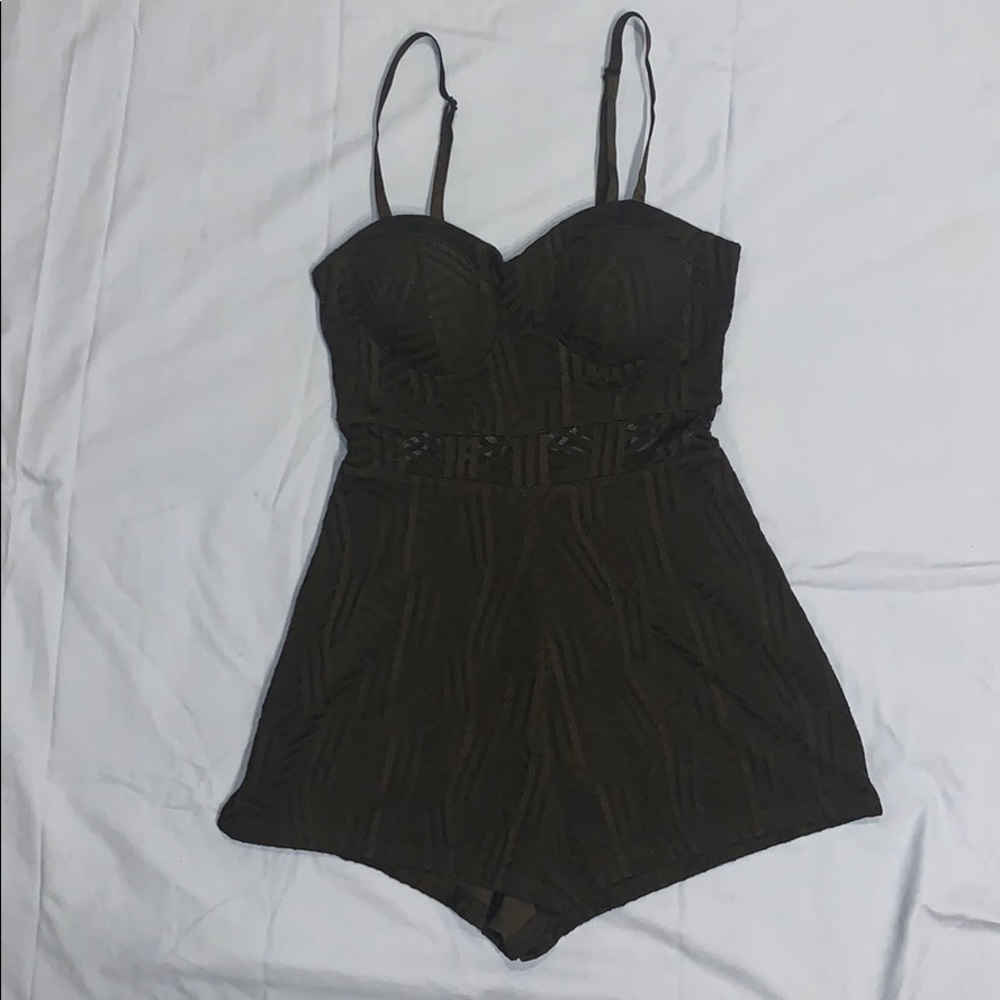MATERIAL GIRL black mesh romper